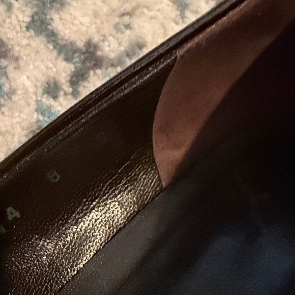 FERRAGAMO Vara Logo Bow Brown Patent Heel Pumps 8B - Picture 5 of 6